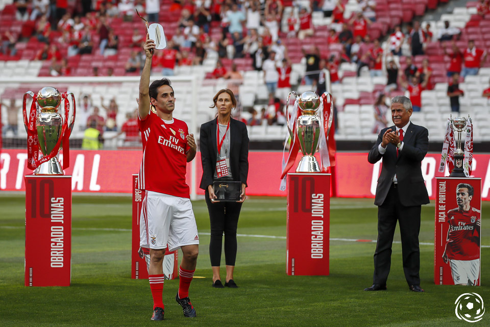Jonas despedi-se do SL Benfica em 2019