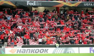 O SL Benfica já teve adeptos no estádio esta época.