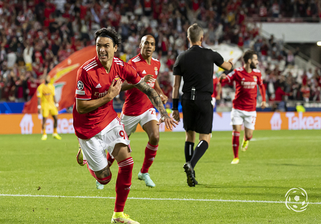 Darwin brilhou na vitória do SL Benfica