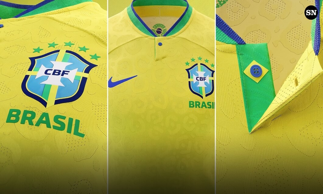 Camisolas da selecção do Brasil. Equipamentos oficiais da selecção