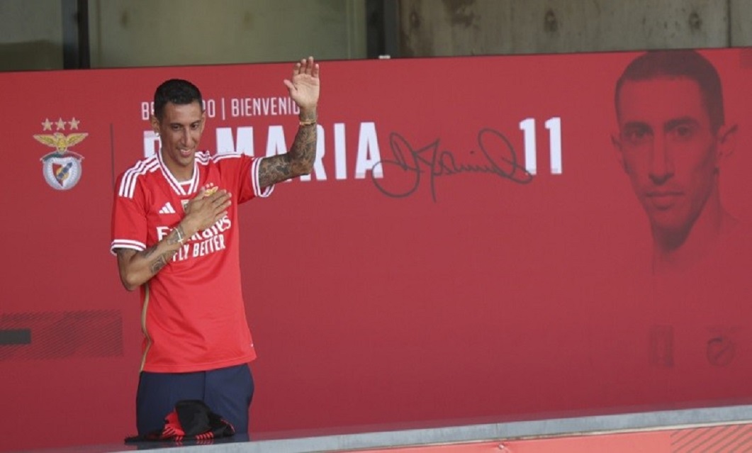 Di María apresentado no SL Benfica