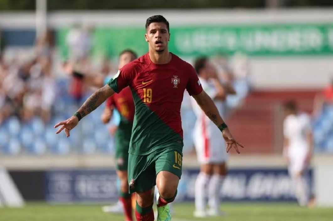 Miguel Falé marcou o primeiro golo de Portugal contra Malta.