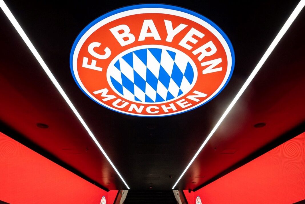 Símbolo do Bayern na escadaria