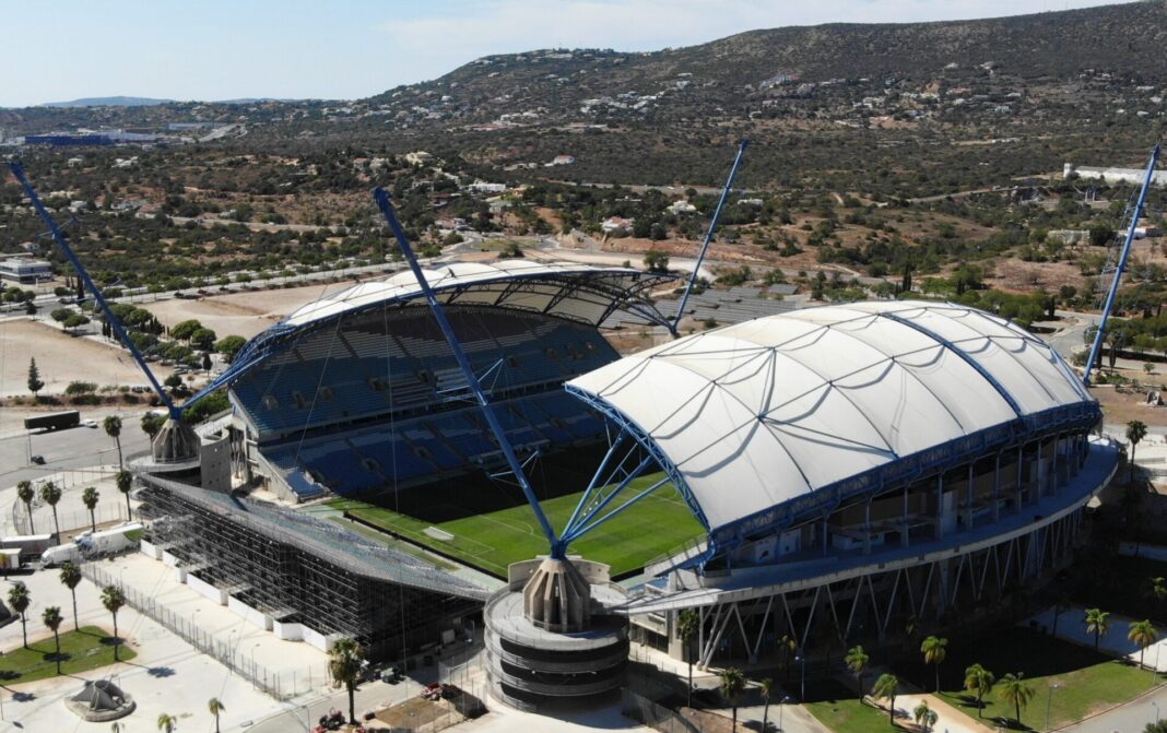 Estádio do Algarve pronto para jogo do Benfica