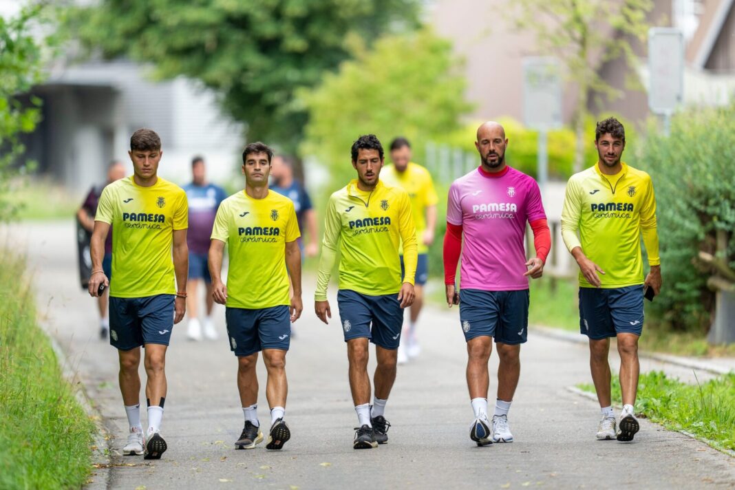 Jogadores do Villarreal a passear