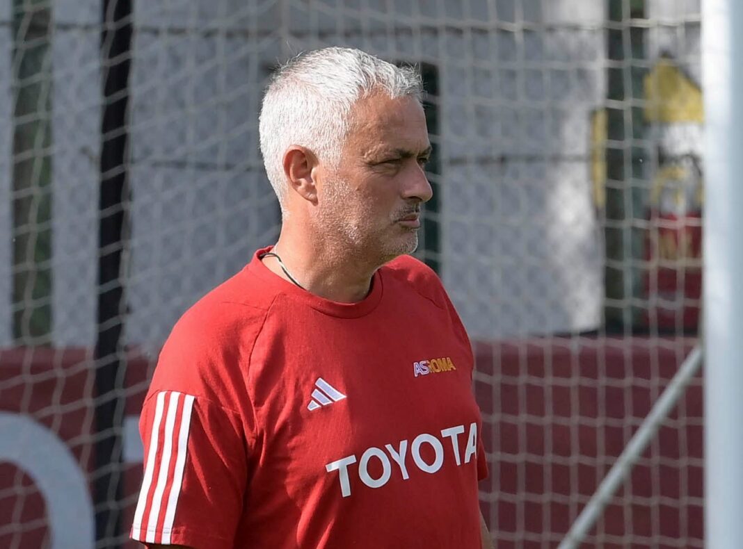 José Mourinho a treinar a AS Roma