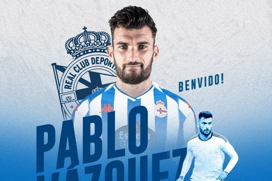 Pablo Vázquez reforço do Deportivo