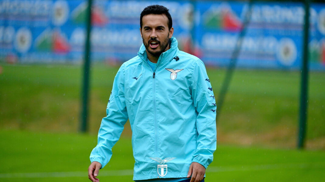 Pedro Rodríguez a treinar na Lazio
