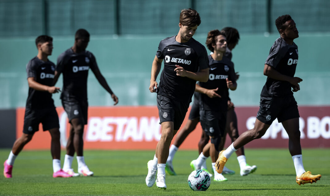 Jogadores do Sporting a treinar na pré-temporada