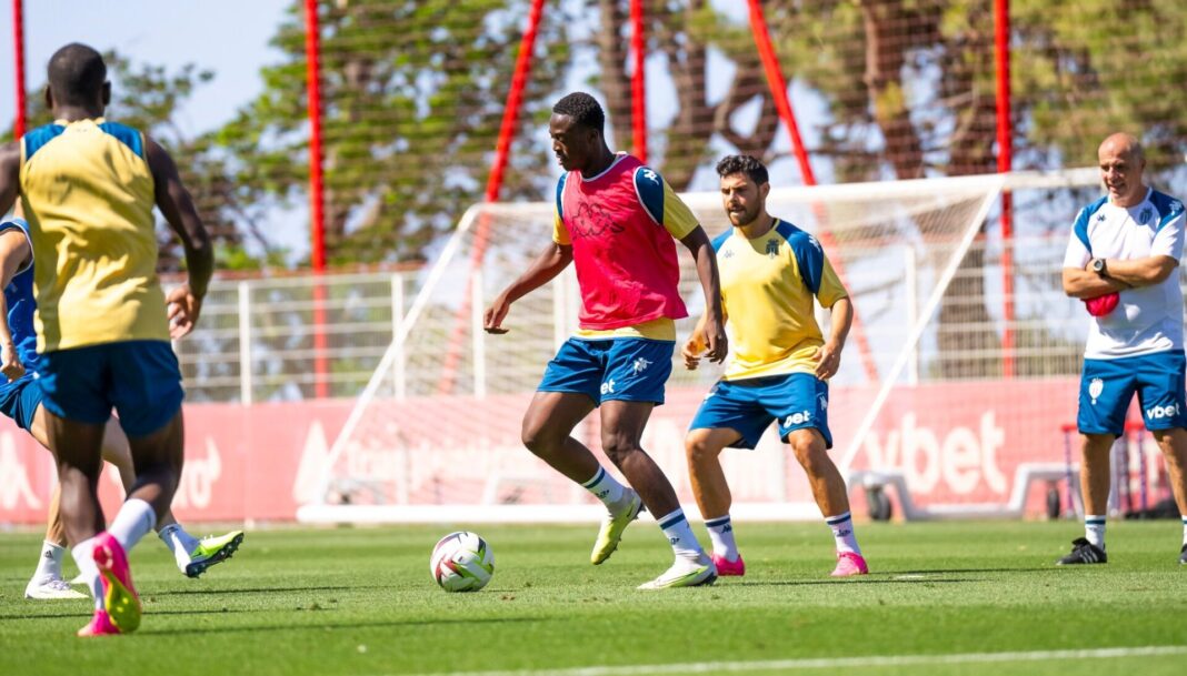 Jogadores do AS Monaco a treinar