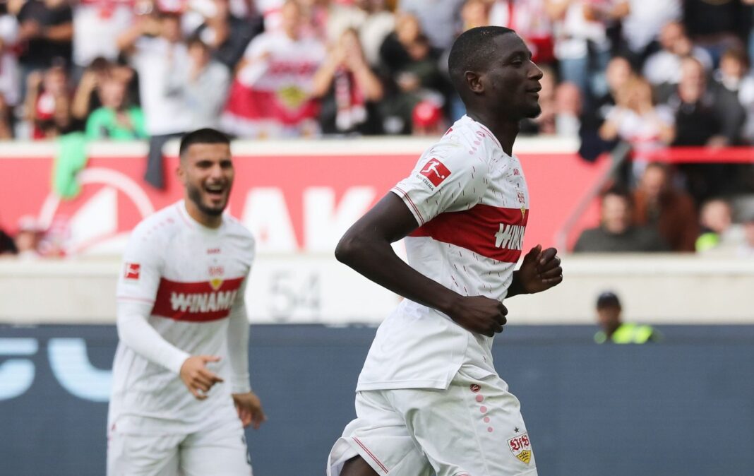 Serhou Guirassy a jogar pelo Stuttgart