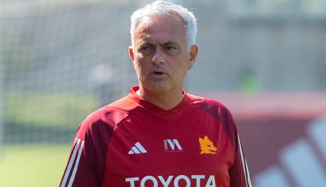 José Mourinho a treinar