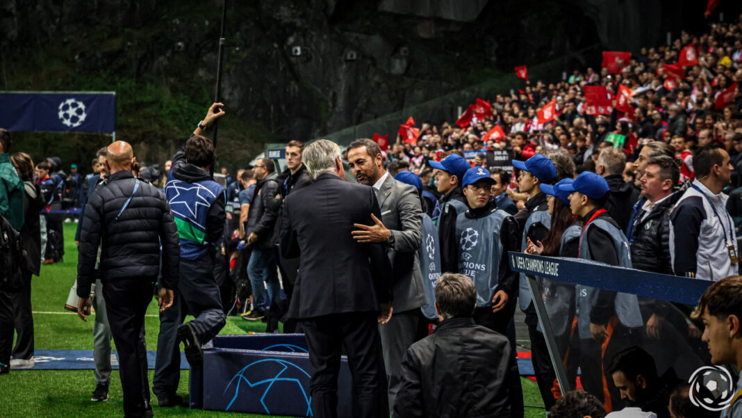 Artur Jorge e Ancelotti em Champions League