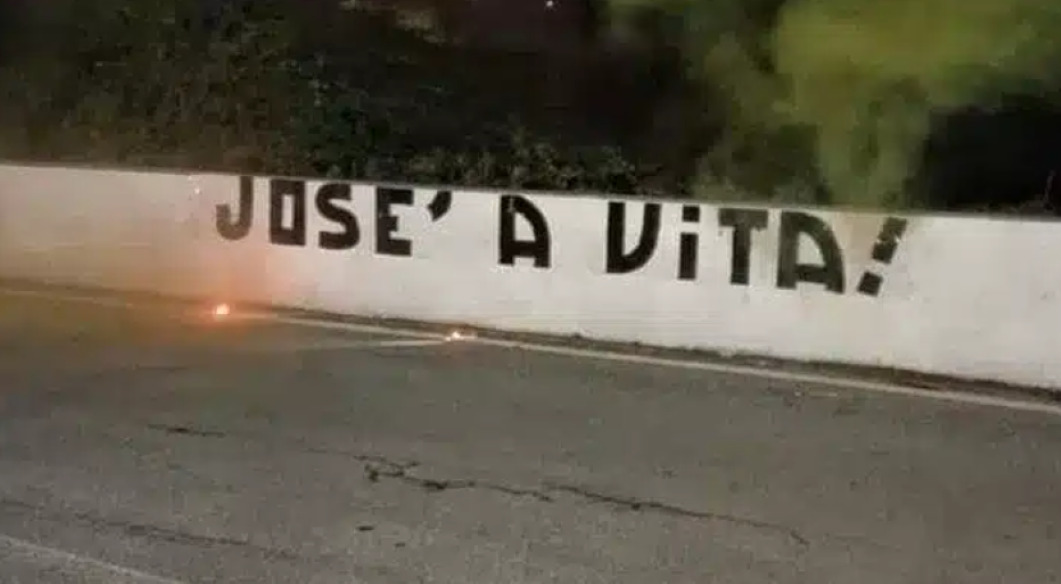 José Mourinho AS Roma graffiti