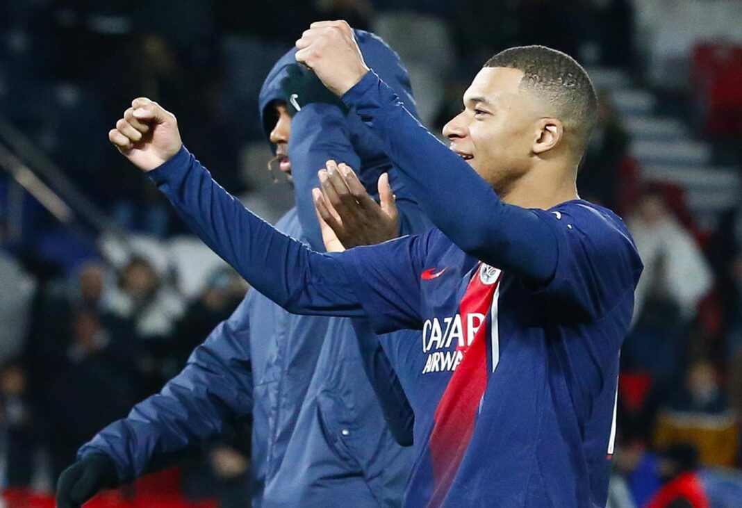 Mbappé celebra a vitória