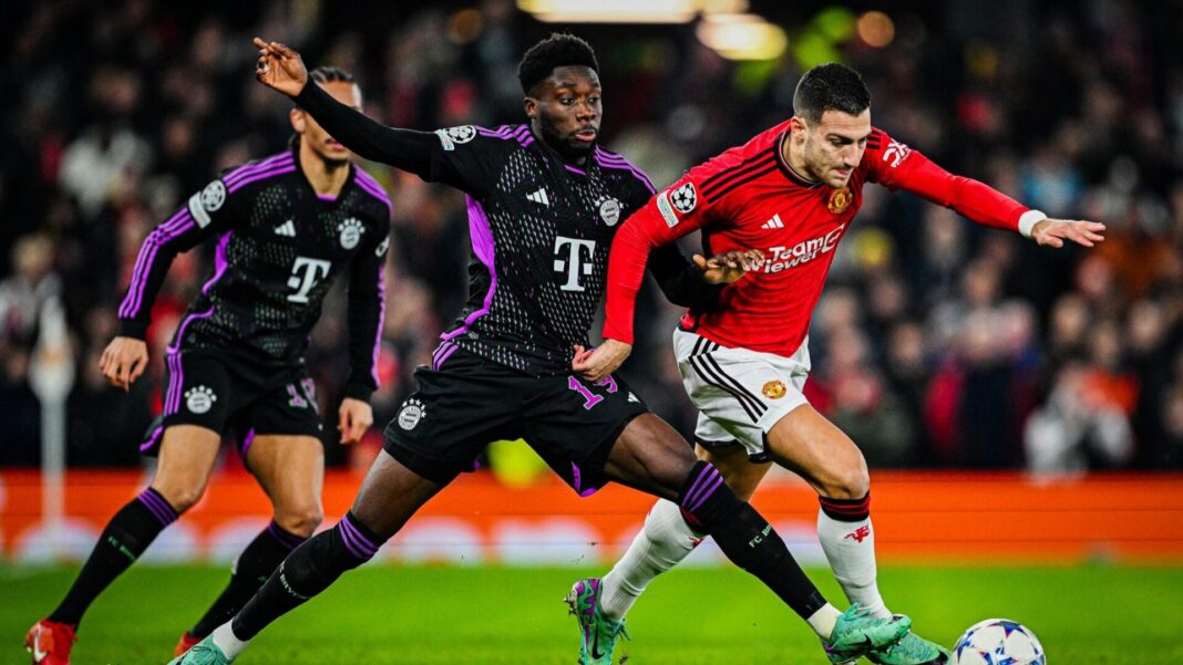 Diogo Dalot Manchester United Alphonso Davies Bayern Munique