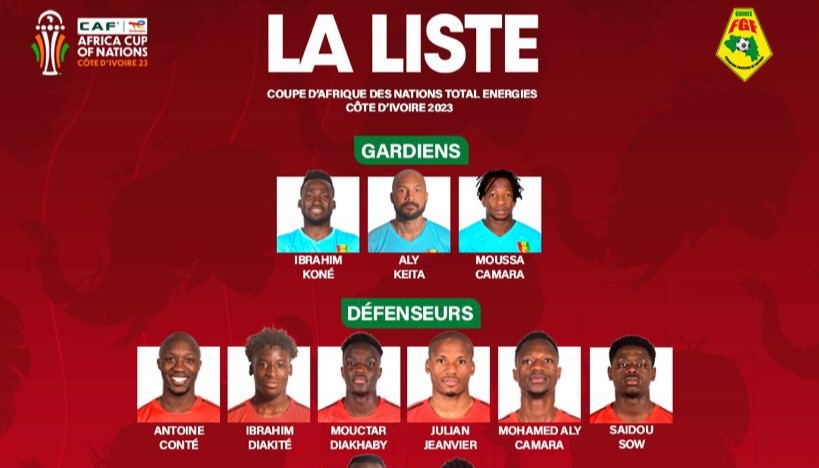Guiné Conacri convocados