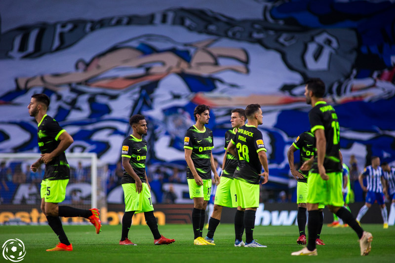 Jogadores do Sporting no Dragão