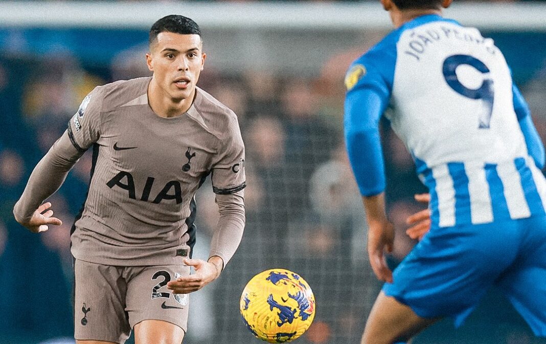 Pedro Porro e João Pedro no Tottenham vs Brighton