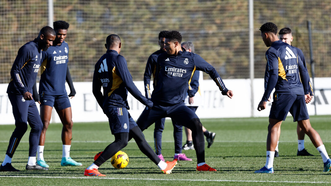 Real Madrid a treinar em Valdebebas