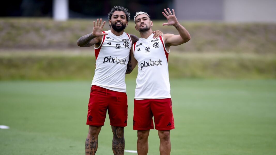 Gabriel Barbosa Arrascaeta Flamengo Gabigol