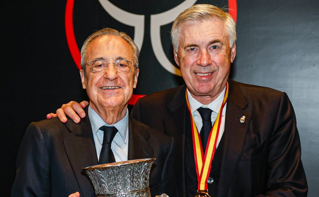 Carlo Ancelotti e Florentino Pérez Real Madrid