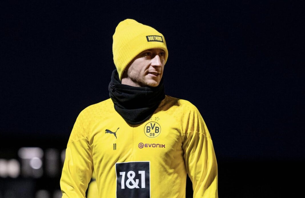 Marco Reus a treinar pelo Dortmund