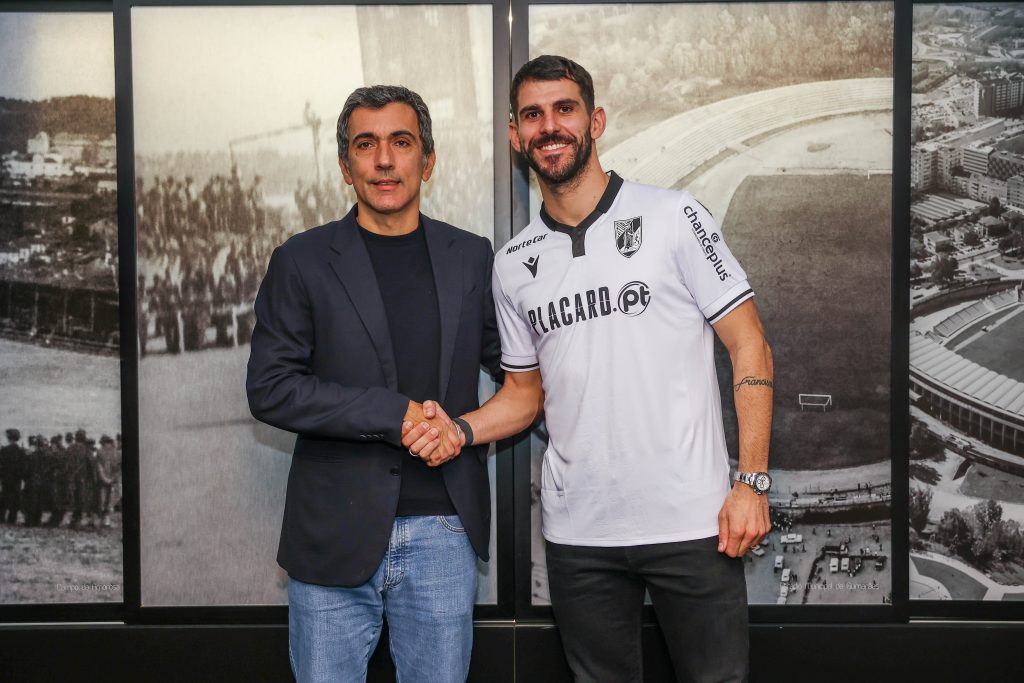 éson Oliveira e António Miguel Cardoso no Vitória SC