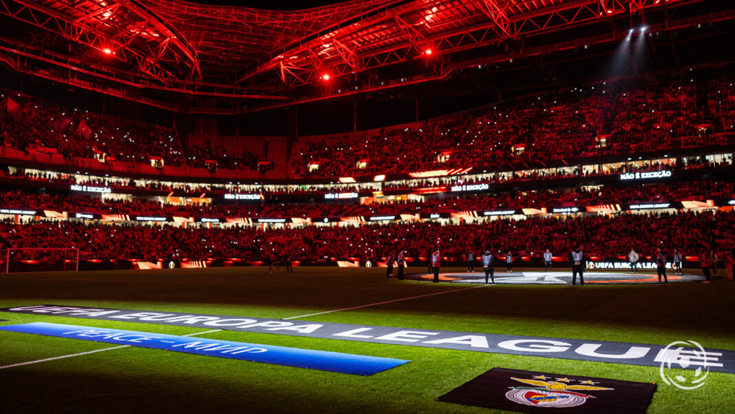 Ambiente do Estádio da Luz, casa do Benfica