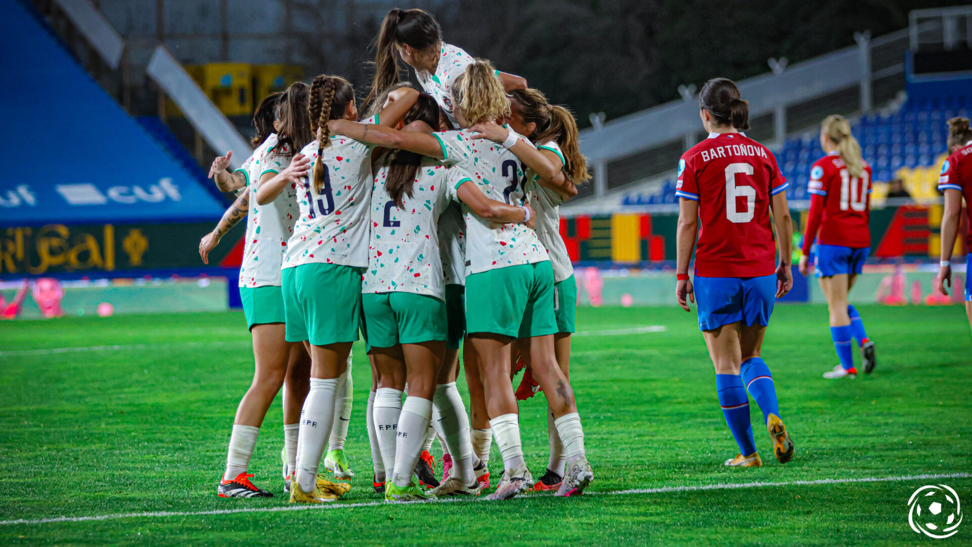 Portugal está no Euro 2025 após bis de Diana Silva à Chéquia