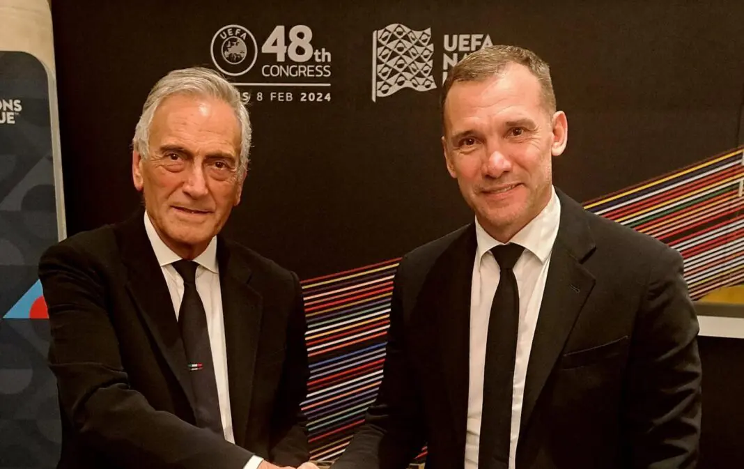 andriy shevchenko Andriy Shevchenko na Federação Ucraniana de Futebol