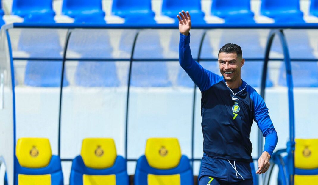 Cristiano Ronaldo a treinar