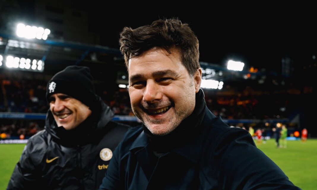 Mauricio Pochettino a treinar o Chelsea