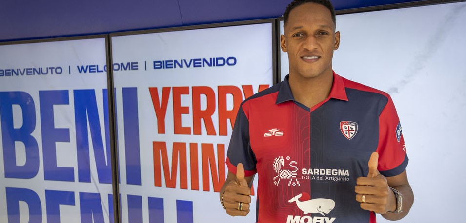 Yerry Mina é reforço do Cagliari