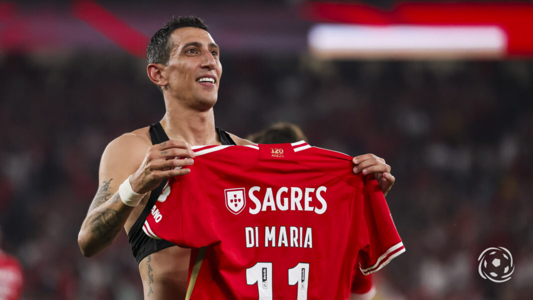 Ángel Di María a jogar pelo Benfica