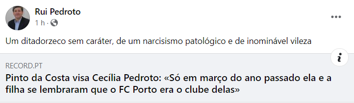 Rui Pedroto Pinto da Costa publicação