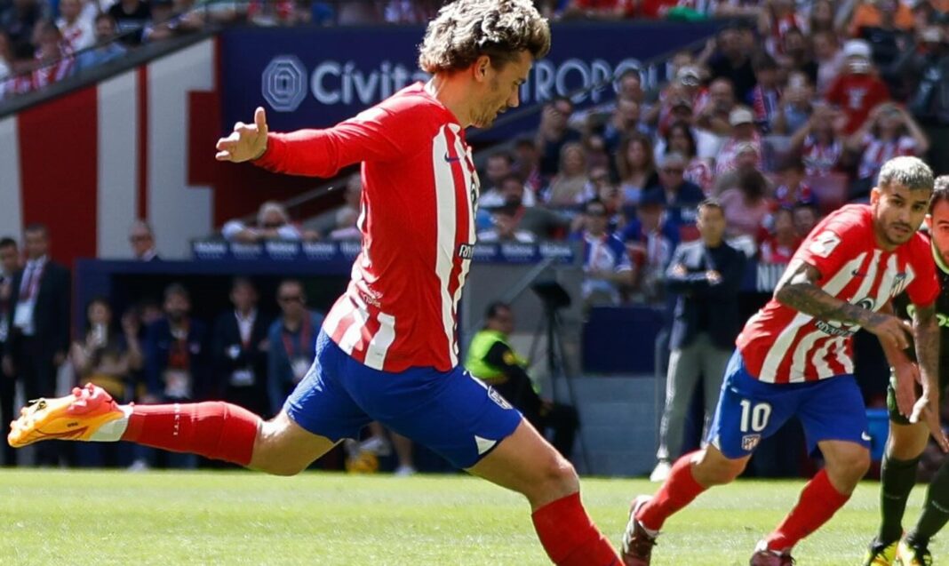 Antoine Griezmann a jogar pelo Atlético de Madrid