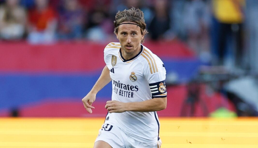 Luka Modric a jogar pelo Real Madrid