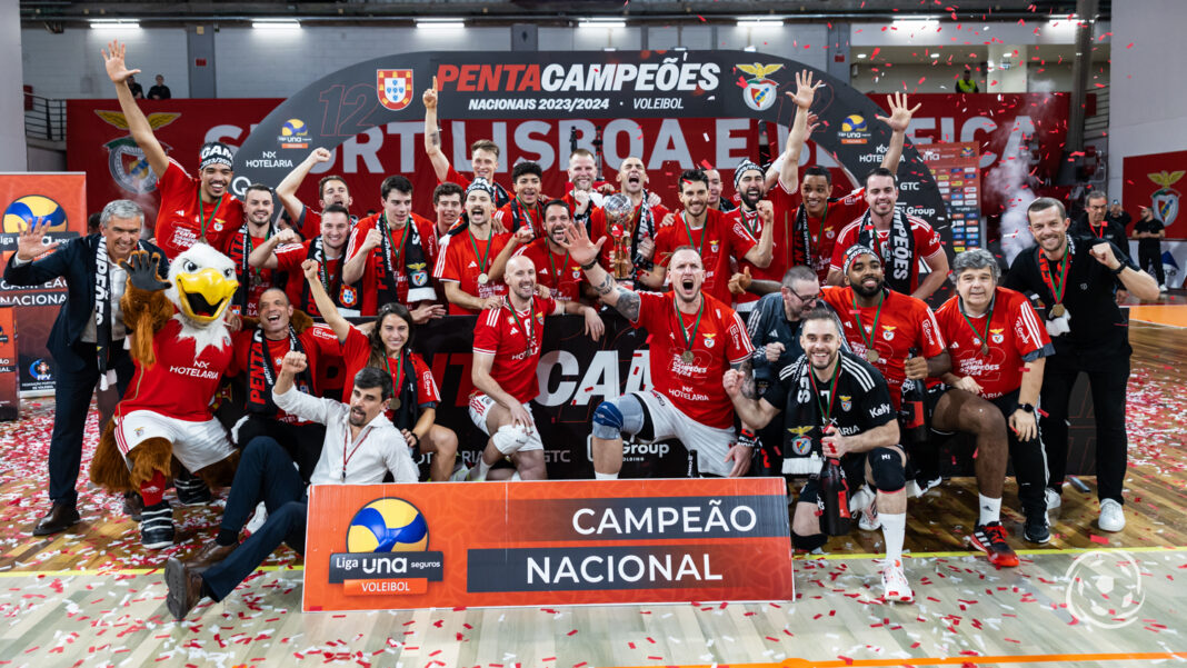 Benfica campeão jogadores Voleibol