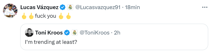 Lucas Vázquez Toni Kroos