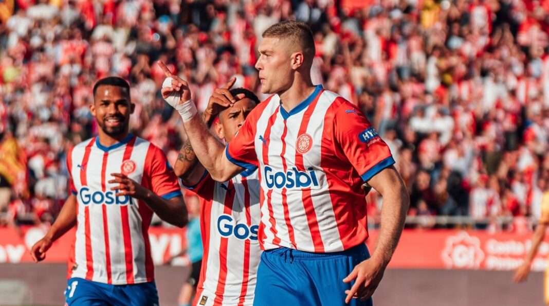 Artem Dovbyk faz golo pelo Girona