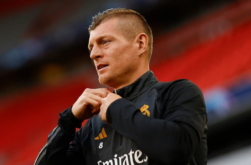 Toni Kroos a treinar o Real Madrid