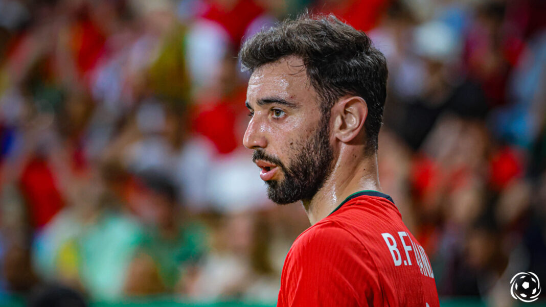 Bruno Fernandes a jogar por Portugal