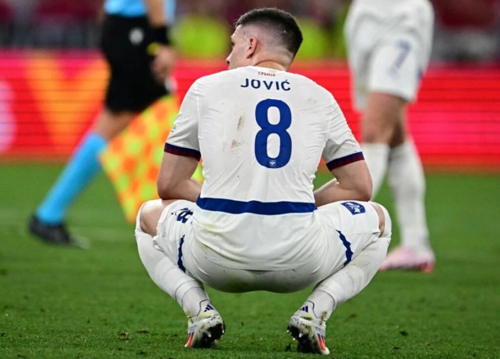 Jovic marcou o único golo da Servia no Euro 2024