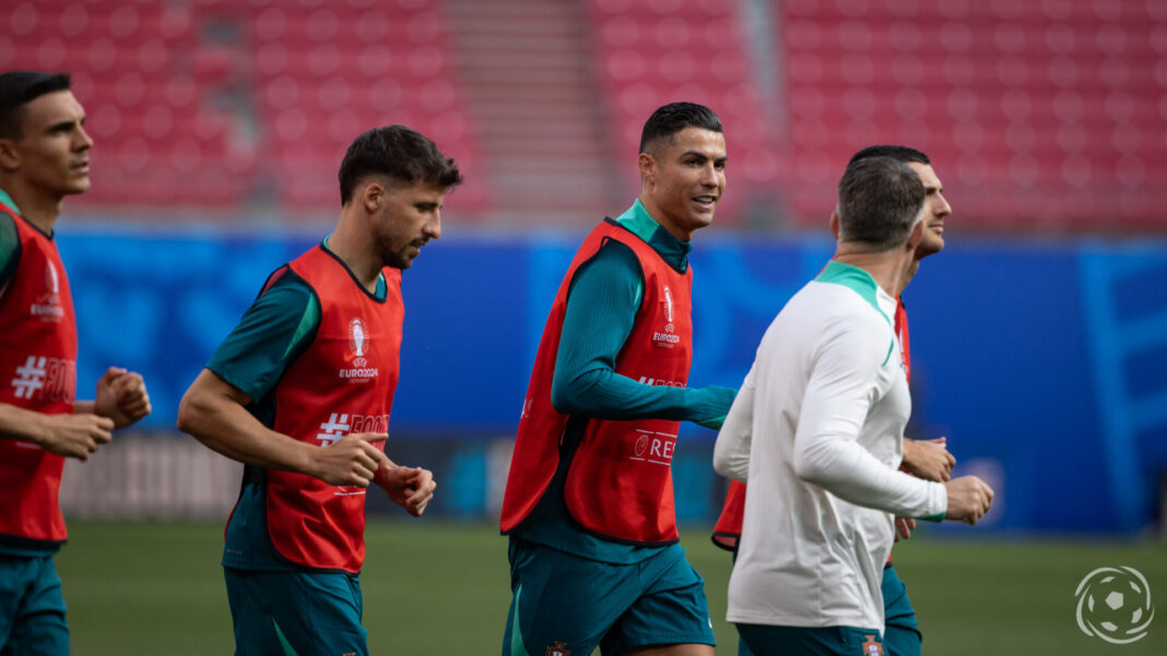 Portugal treino Ronaldo Rúben Dias