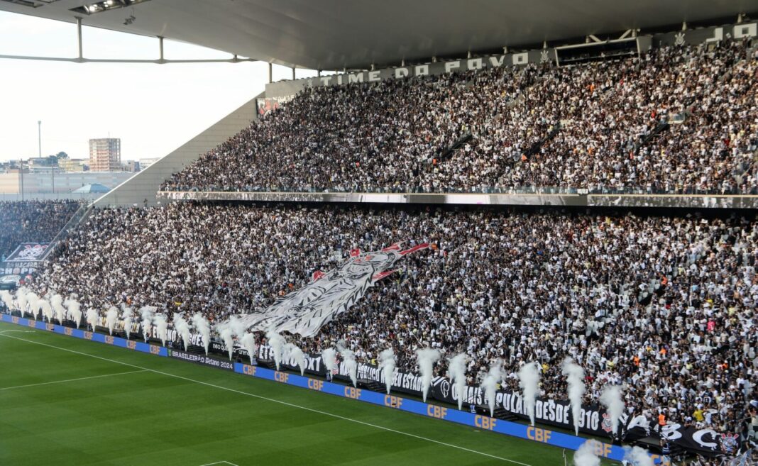 Estádio do Corinthians em jogo do Brasileirão