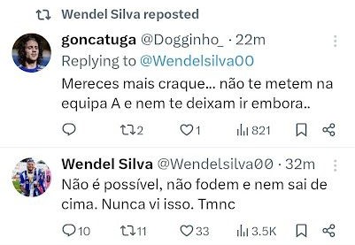 Wendel Silva tweet