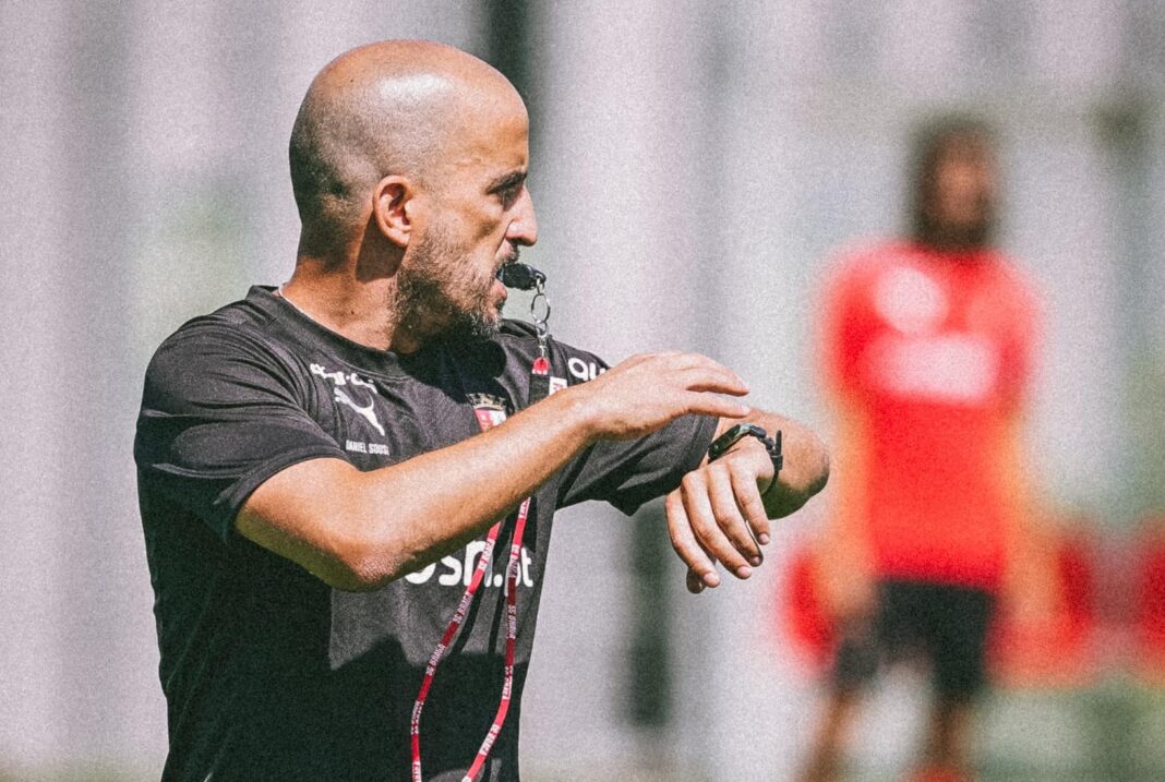 Daniel Sousa no treino do Braga