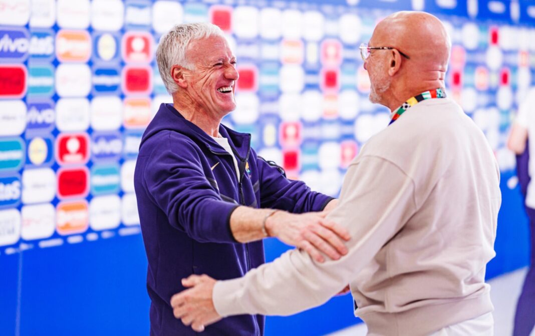 Espanha e França Didier Deschamps e Luis de la Fuente