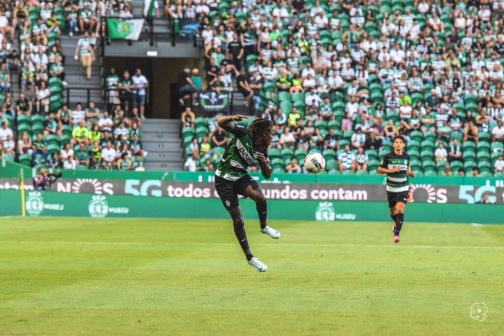 Geovany Quenda no Sporting x Athletic Bilbau